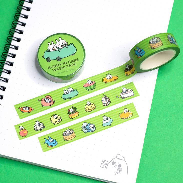 Bunny Cars Washi Tape