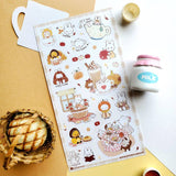 Bunny Tea Time Sticker Sheet