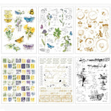 Curators Botanical Rub-Ons 6"X8" 6/Sheets