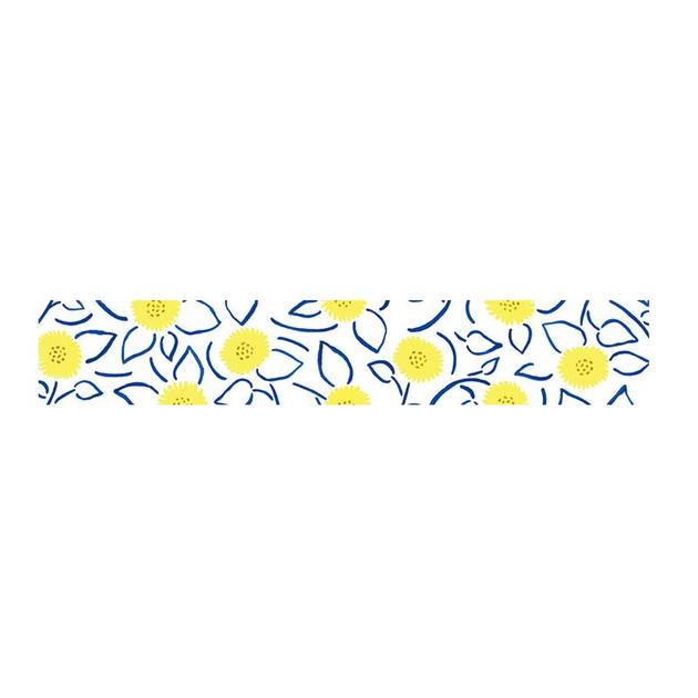 Sunflower Soda Washi Tape. Transparent PET film tape which is easy to re-stick.