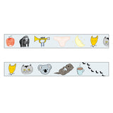 Japan Washi Tape Koala Gorilla Otter Fox Apple Ant CoffeeJapan Washi Tape Chobit Wit • Koala Gorilla Otter Fox Apple Ant Coffee Cat