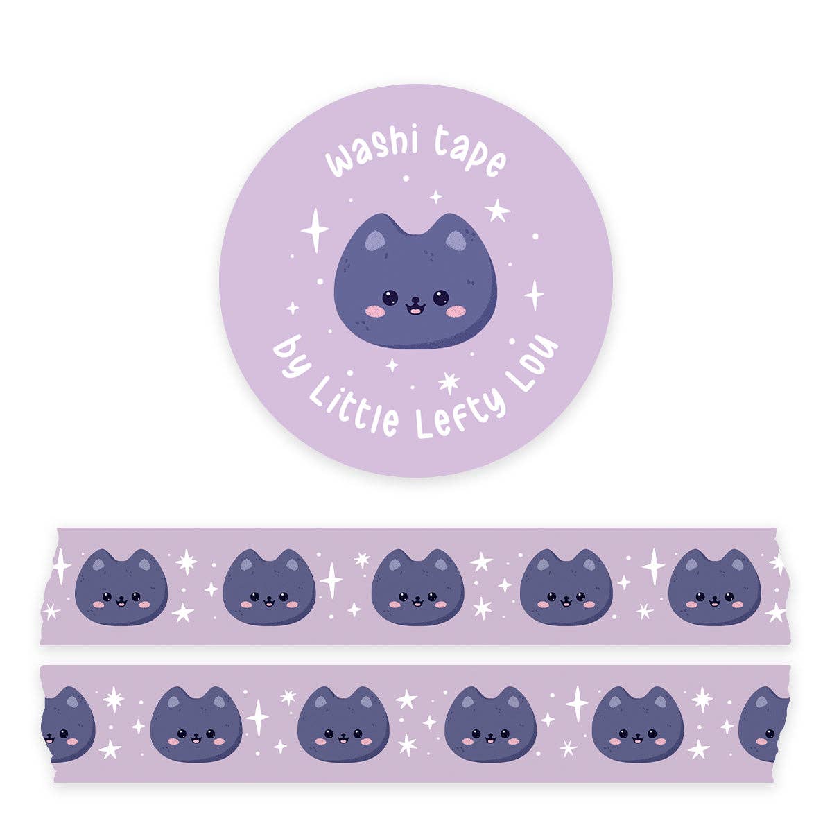 Cats Purple Washi Tape