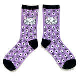 Cat socks bamboo blend knit socks - Ladies crew socks