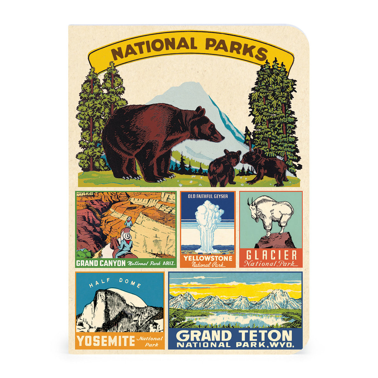 Cavallini & Co. Mini Notebook Sets National Parks 3/Pkg