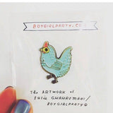 Chicken Enamel Pin Brooch