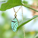 Chrysalis Necklace Monarch Butterfly Chrysalis