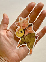 Clarence the Pig Vinyl Sticker