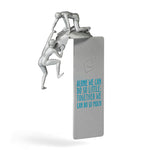 Cliff Hanger Bookmark / Page Marker Silver