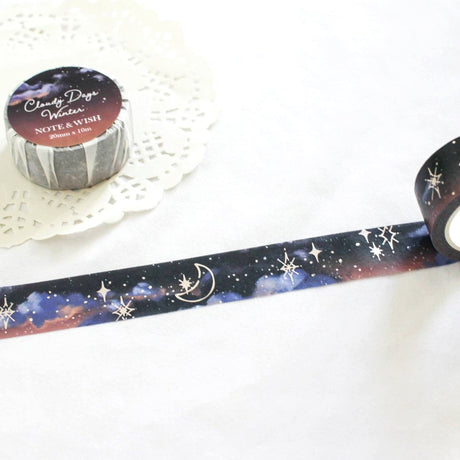 Cloudy Days Winter Washi Tape