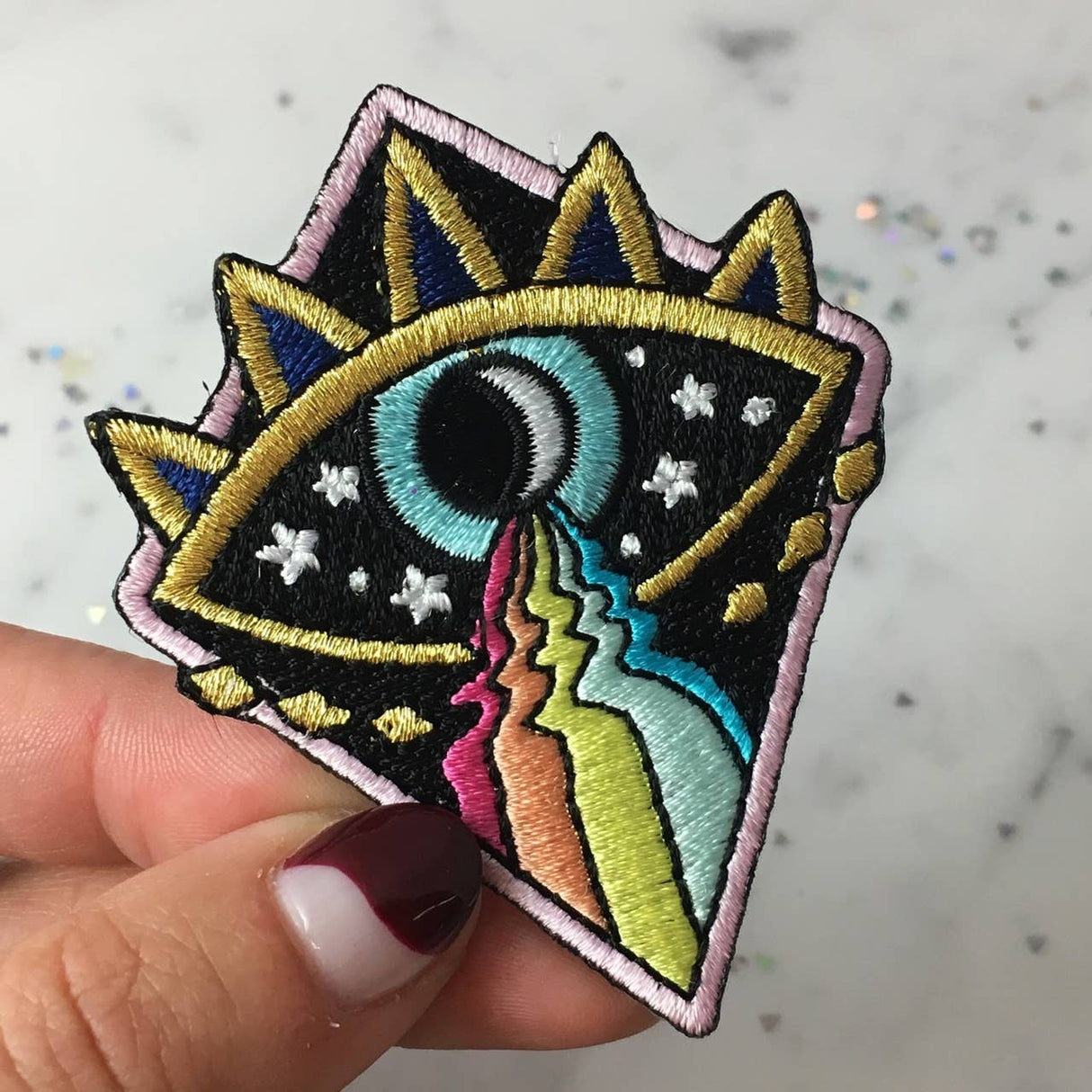 Cosmic Evil Eye Rainbow Patch