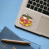 Cute Box of Noodles Vinyl Sticker