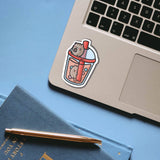 Cute Bubble Tea Vinyl Sticker