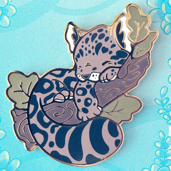 Clouded Leopard Enamel Pin