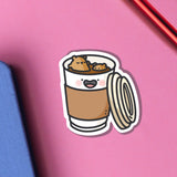 Cute Coffee Bears Vinyl Sticker