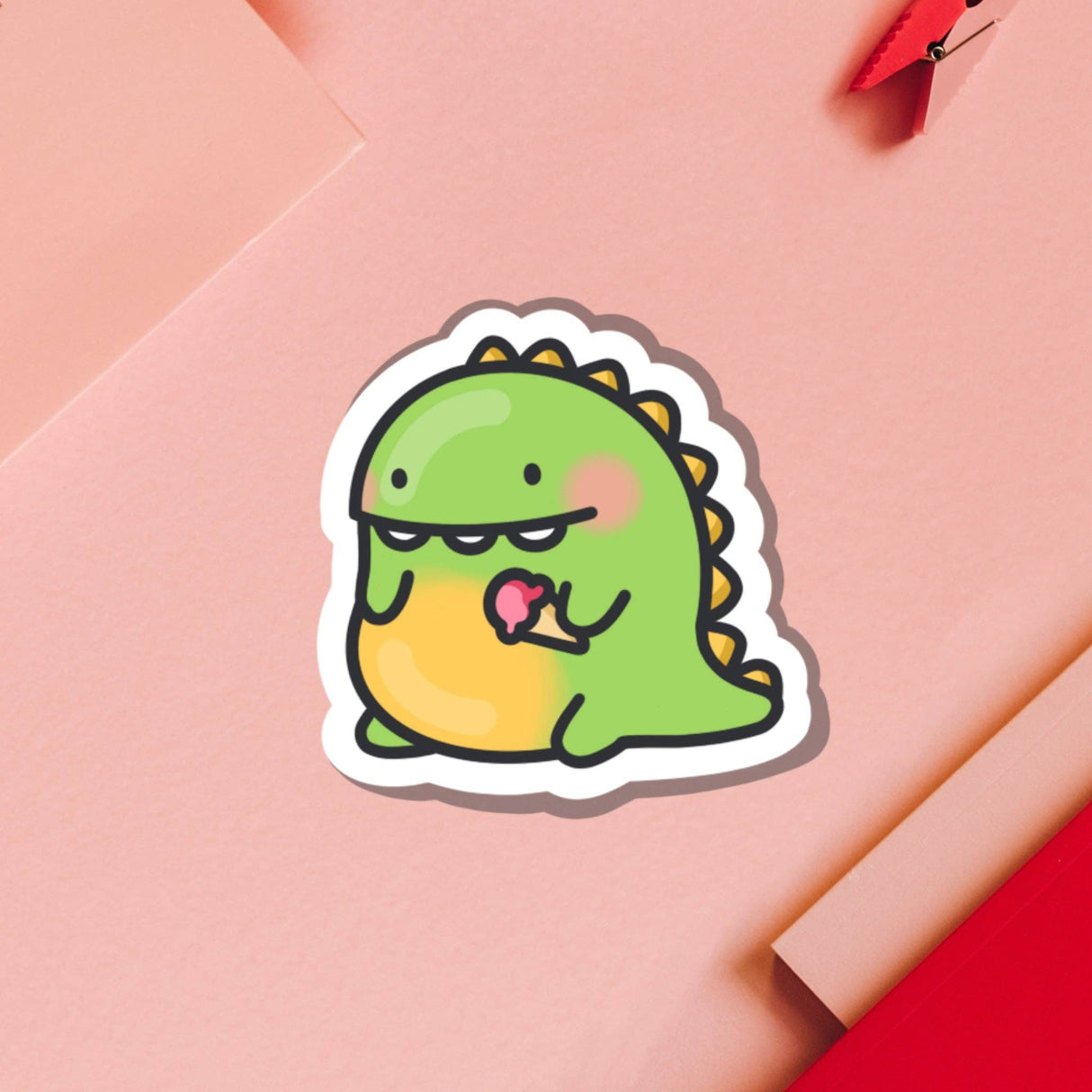 Cute Dinosaur Vinyl Sticker