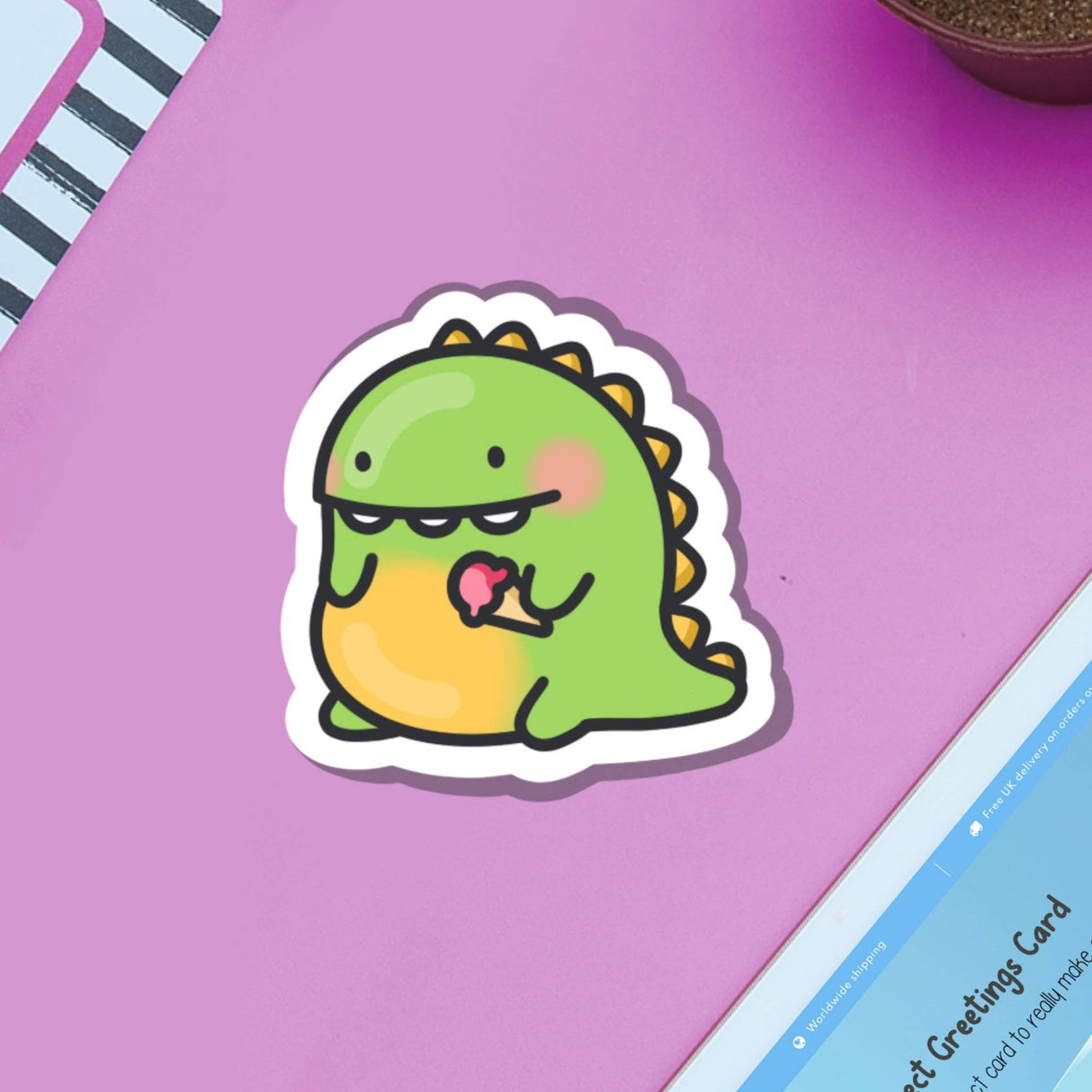 Cute Dinosaur Vinyl Sticker