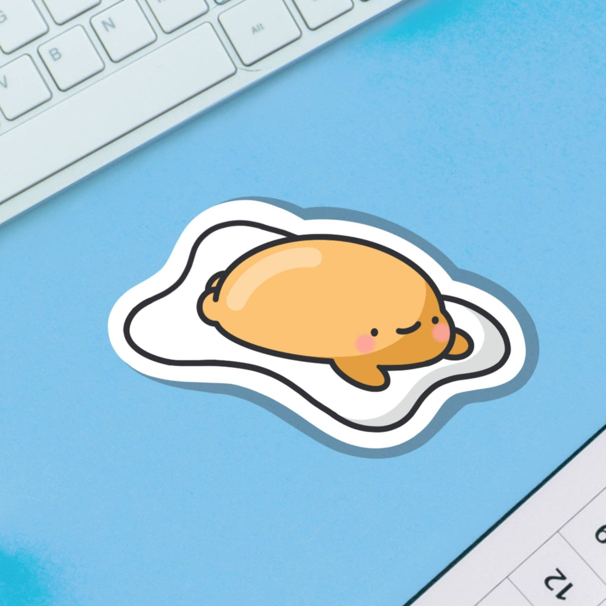 Cute Fried Egg Vinyl Sticker