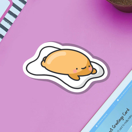 Cute Fried Egg Vinyl Sticker