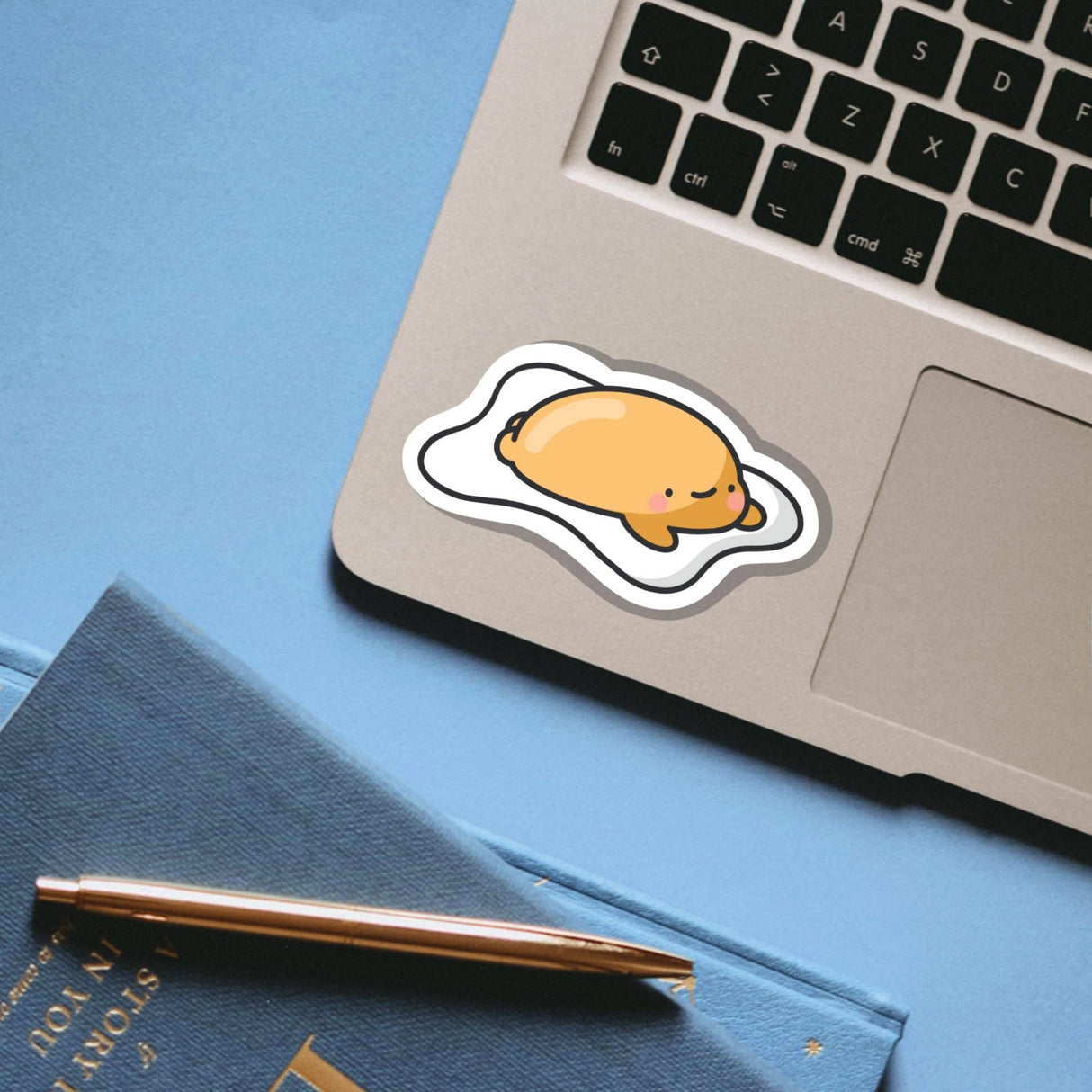 Cute Fried Egg Vinyl Sticker