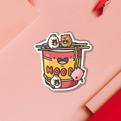 Cute Pot Noodle Vinyl Sticker