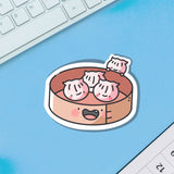 Cute Prawn Dumplings Vinyl Sticker