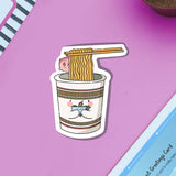 Cute Ramen Noodles Vinyl Sticker