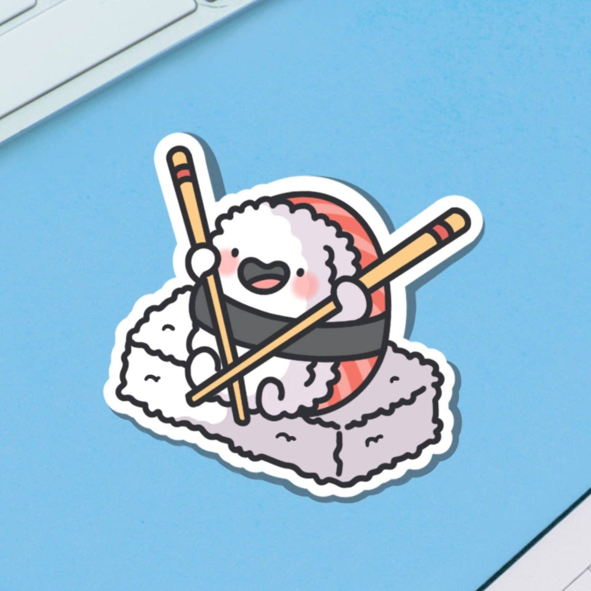 Cute Sushi Chopsticks Vinyl Sticker