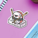 Cute Sushi Chopsticks Vinyl Sticker