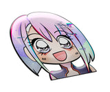 Cyberpunk 2077 Edgerunner Lucy Peeker Anime Vinyl Sticker