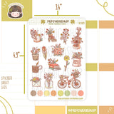 Spring Floral Planner Stickers PaperaicaShop