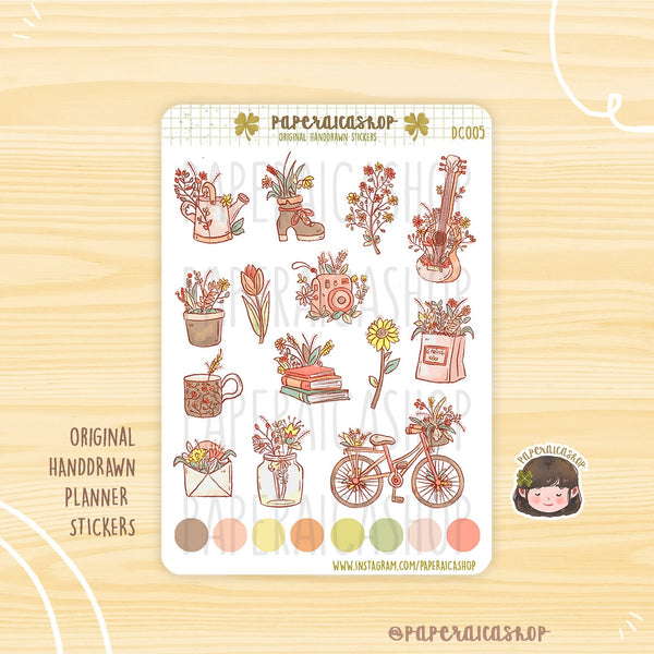 Spring Floral Planner Stickers PaperaicaShop