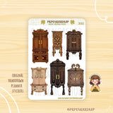 Cute Antique Stickers PaperaicaShop