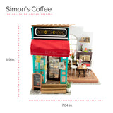 Simon's Coffee Shop DIY Miniature Dollhouse Kit