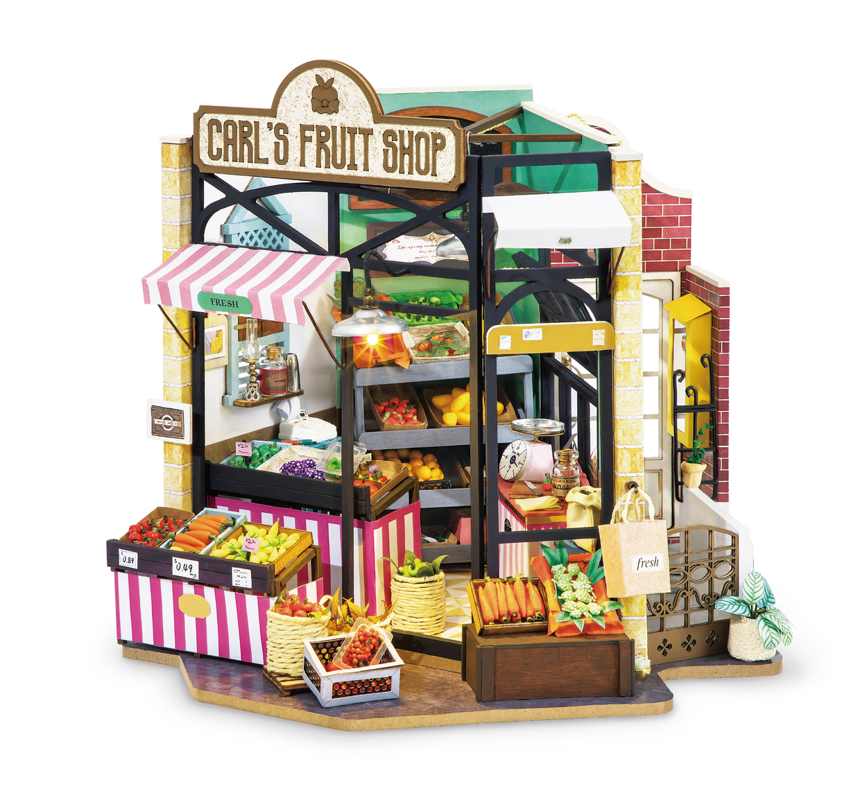 Fruit Shop DIY Miniature Dollhouse Kit