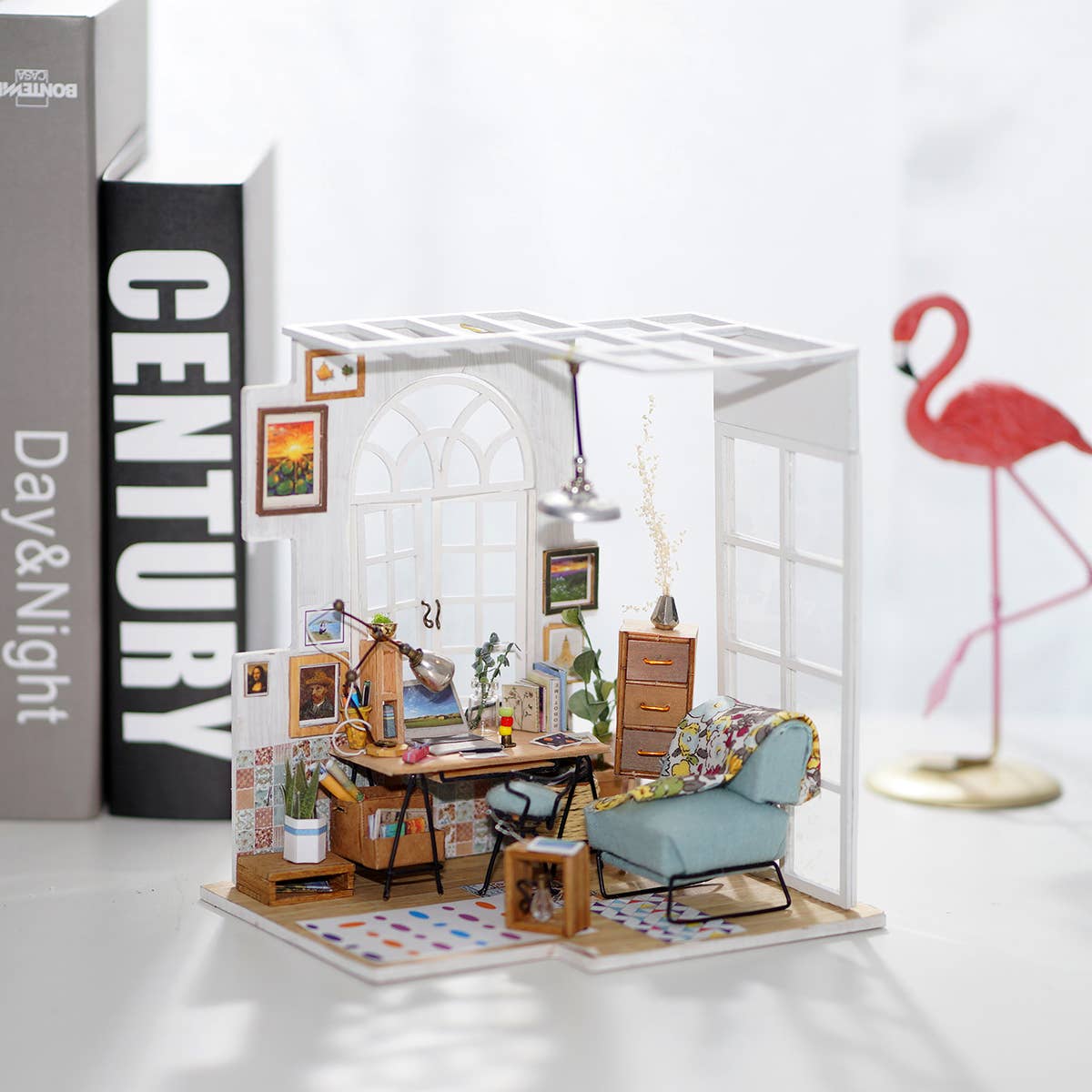 Soho Time DIY Miniature Dollhouse Kit