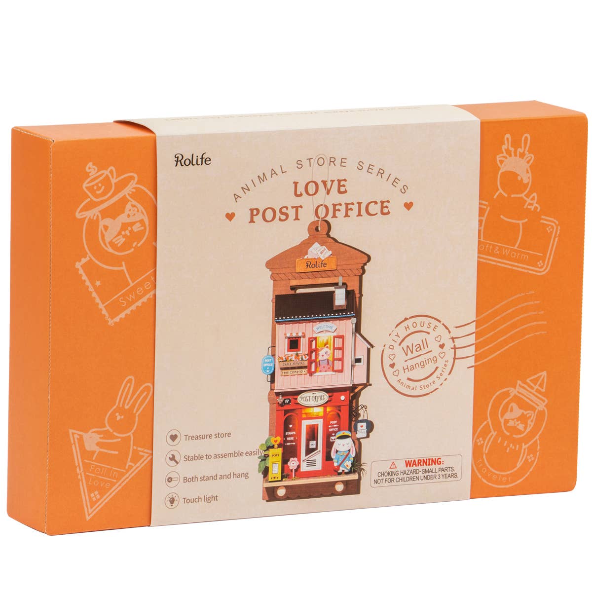 Love Post Office DIY Wall Hanging Miniature House Kit