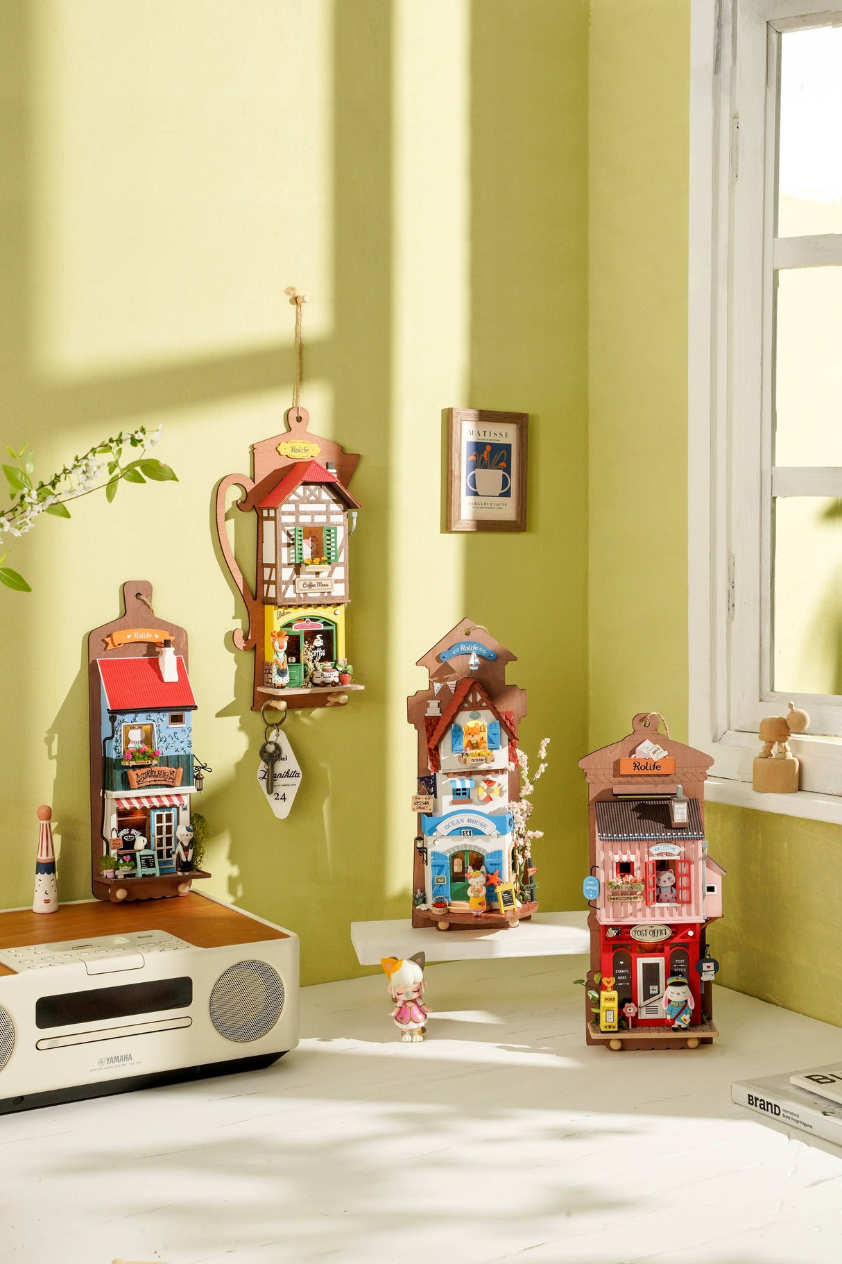 Love Post Office DIY Wall Hanging Miniature House Kit