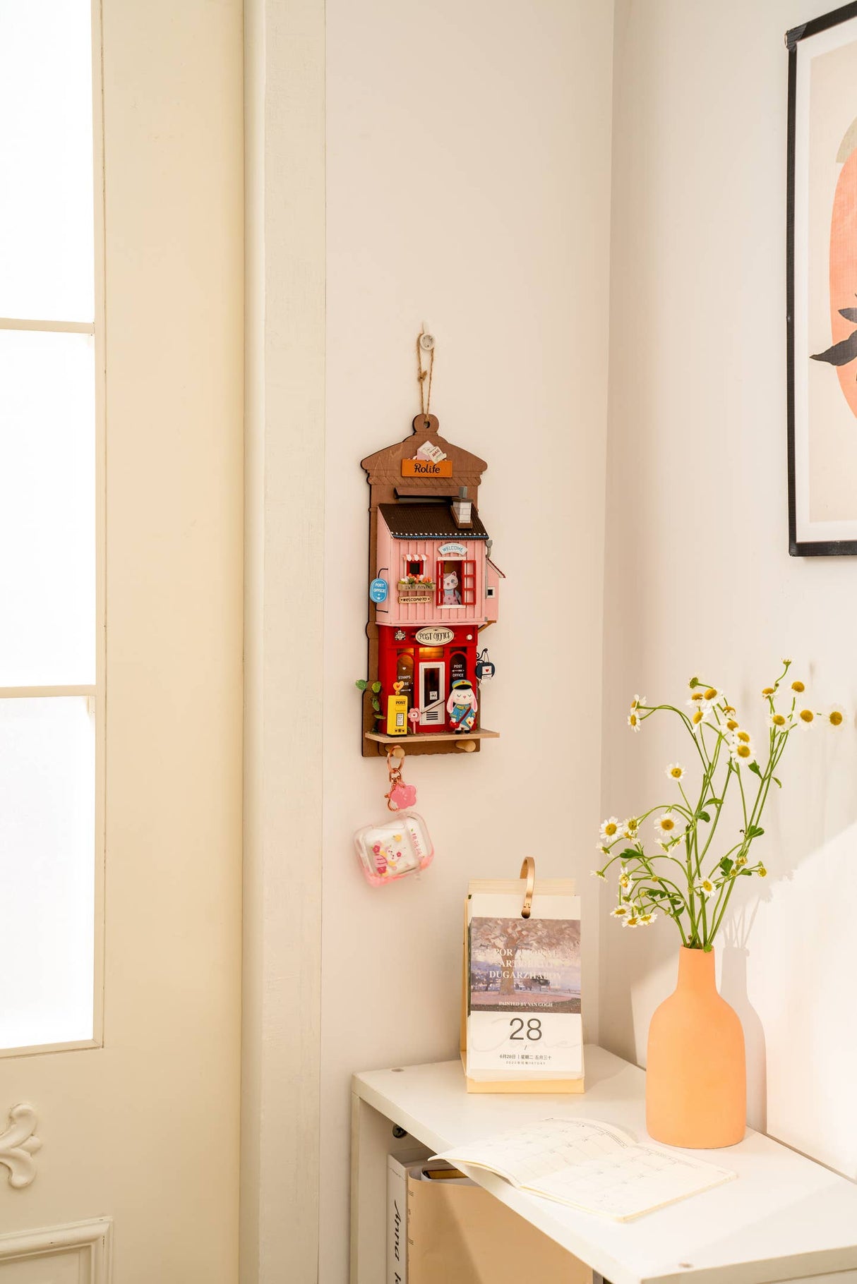 Love Post Office DIY Wall Hanging Miniature House Kit