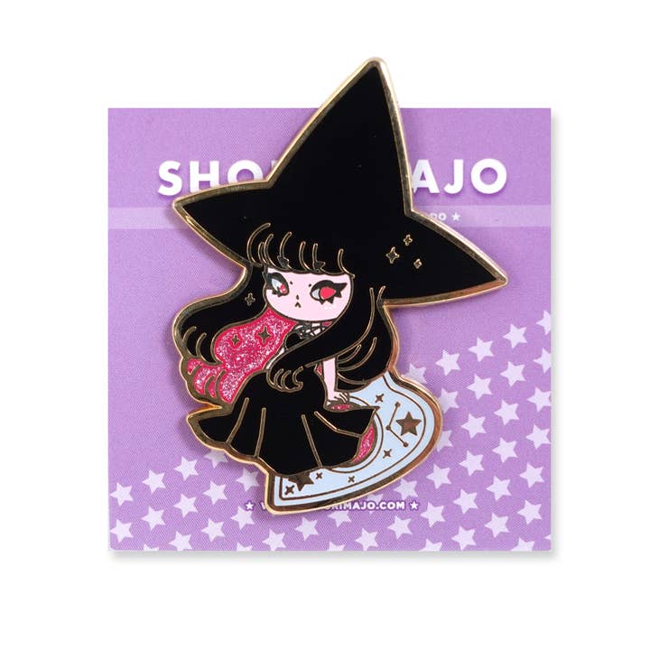 Pin de esmalte de bruja de Ouija