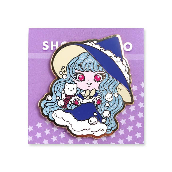 Winter Witch Snow Enamel Pin