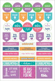 Essentials Bible Weekly Planner Stickers