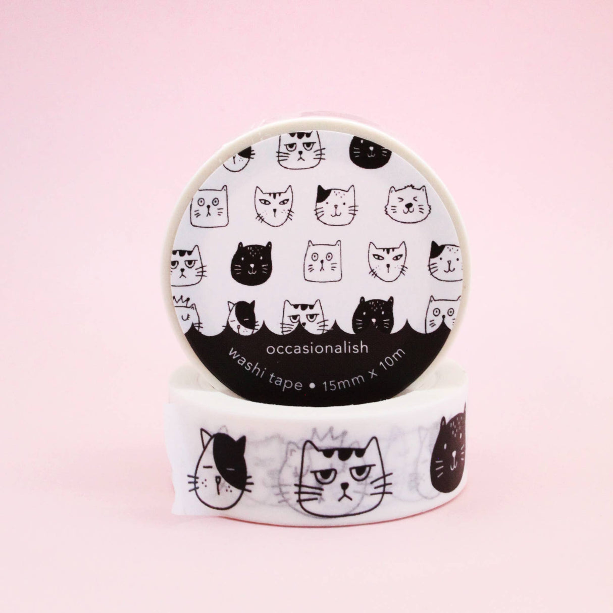 Faces of Meows Washi Tape