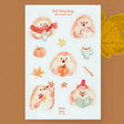 Fall Hedgehogs Vinyl Sticker sheets