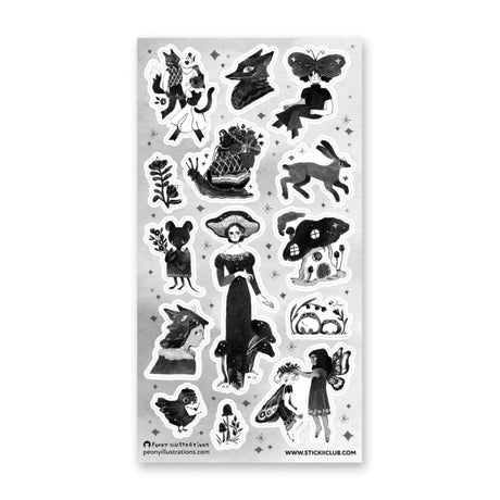 Fantastical Forest Creatures Sticker Sheet