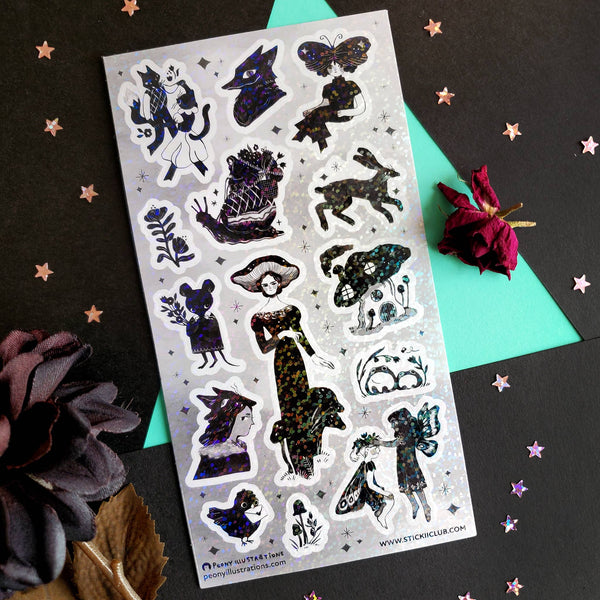 Fantastical Forest Creatures Sticker Sheet