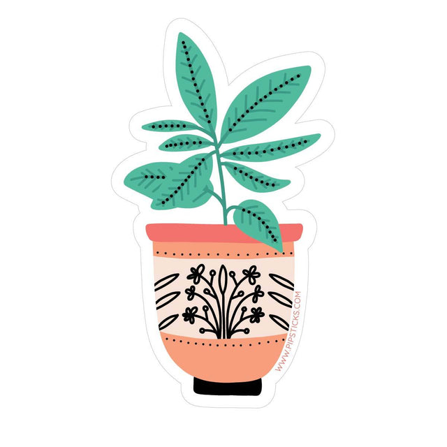 Ficus Plant Vinyl Sticker