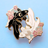 Fish Goldfish Enamel Pin Glitter Punk