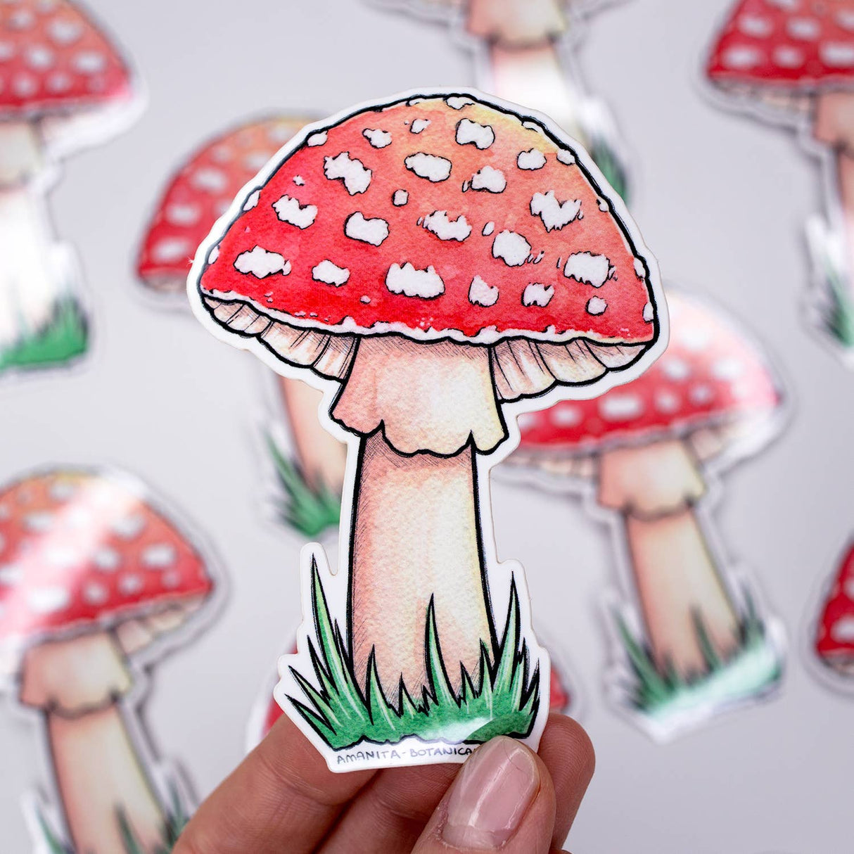 Fly Agaric Mushroom Vinyl Sticker