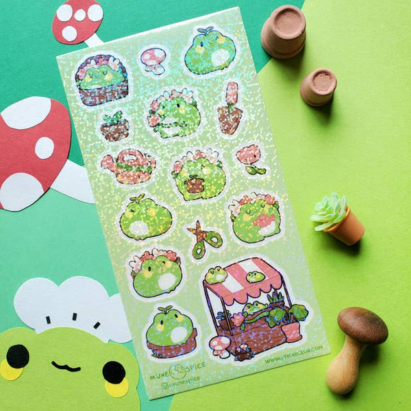 Froggy Florists Sticker Sheet