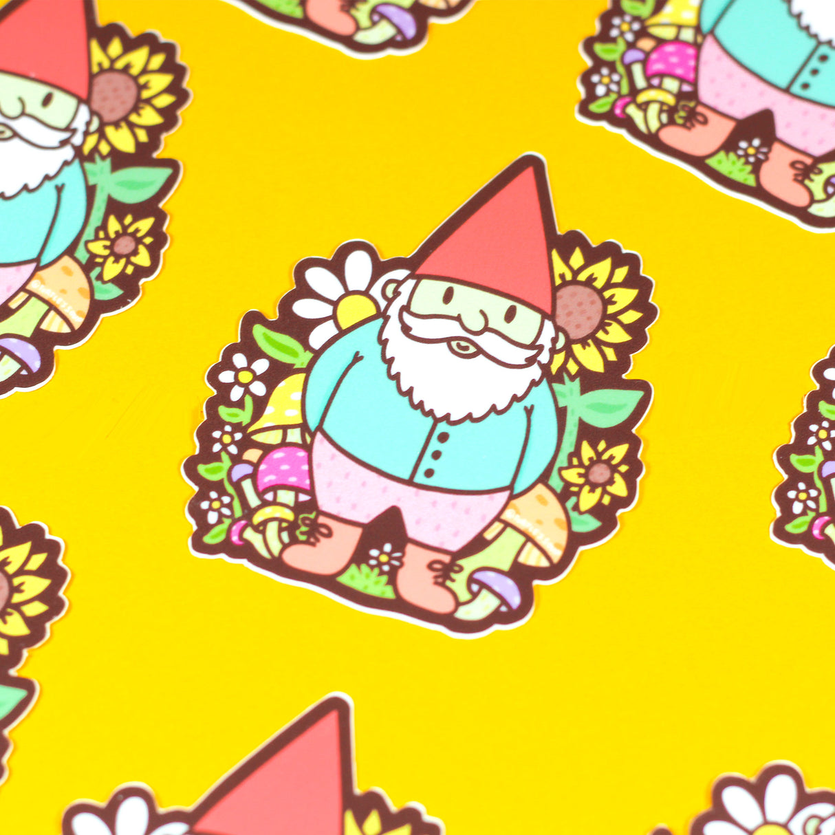 Garden Gnome Vinyl Sticker